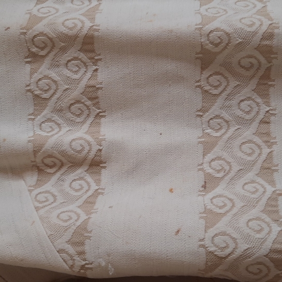 Cream Vintage 1960's 1970's  dress with under shirt to match sm/med - Picture 5 of 9